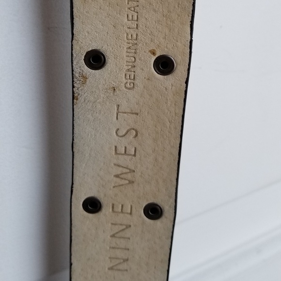 Nine West leather belt L black - Picture 2 of 8